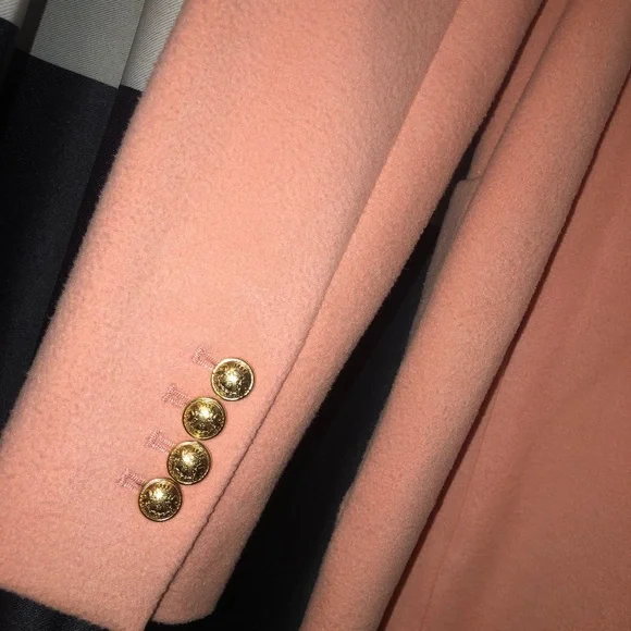 NWT Express Flannel Knit Oversized Coral Almond Blazer Size XS - Picture 7 of 10